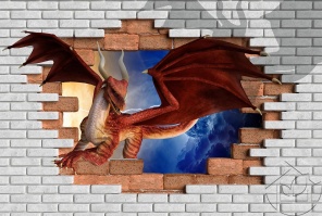 Красный дракон сквозь стену