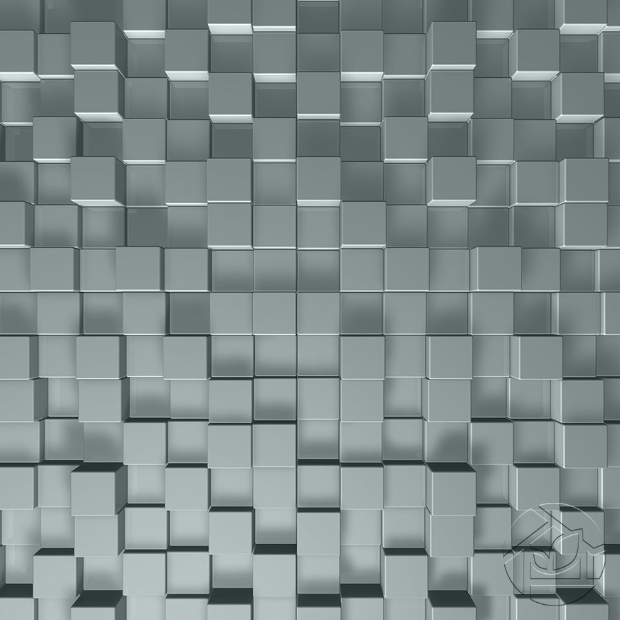 3D текстурная цена из алюминиевых кубов