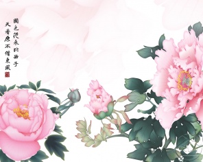 Восточный рисунок Нежные цветы