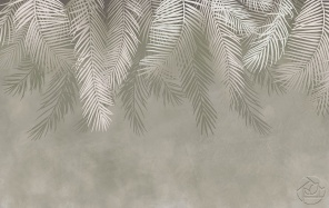 Темно бежевые пальмовые листья