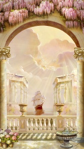 Рисунок арки с видом на Фрегат