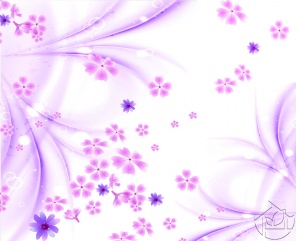 Нежный фон с фиолетовыми цветками