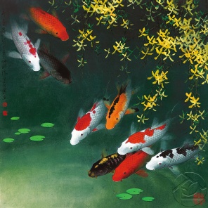 Восточный рисунок Рыбки