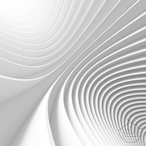 3D абстракция белых параллельных линий