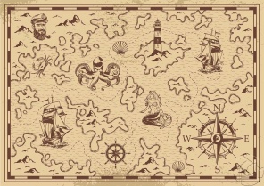 Карта пиратских островов