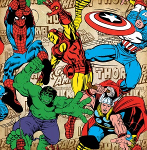 Иллюстрации из комиксов Marvel
