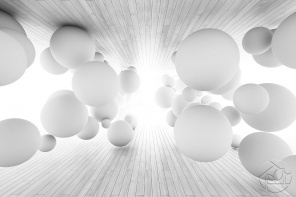 3D абстракция белой сферы