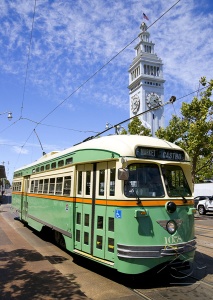 Ретро трамвай в Сан-Франциско