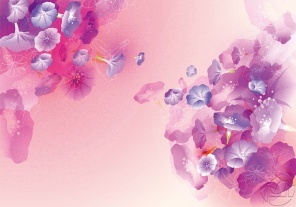 Акварель цветы на розовом песчаном фоне
