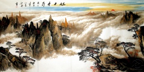 Китайская живопись Величе восточных гор