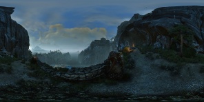 каменные пейзажи из игры Ведьмака