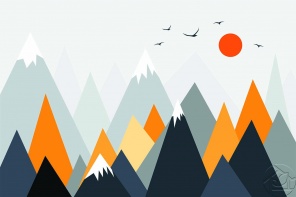 Черные и оранжевые горы