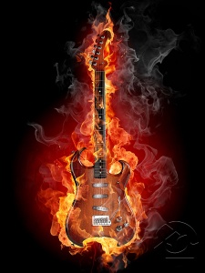 гитара в огне