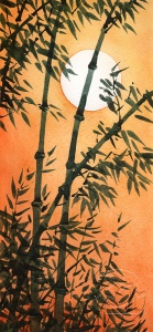 Бамбук на закате
