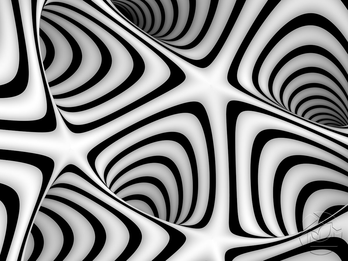 Картины Чёрно-белая оптическая абстракция - Арт. 002030044 | Заказать в  интернет-магазине Фото в дом - Фото в дом