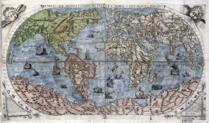 Старинная географическая карта