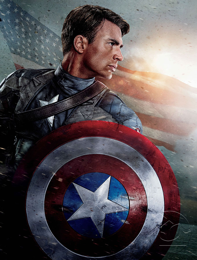 Картины Marvel Капитан Америка на фоне флага - арт 020000092 | Купить в  интернет-магазине Фото в дом - Фото в дом