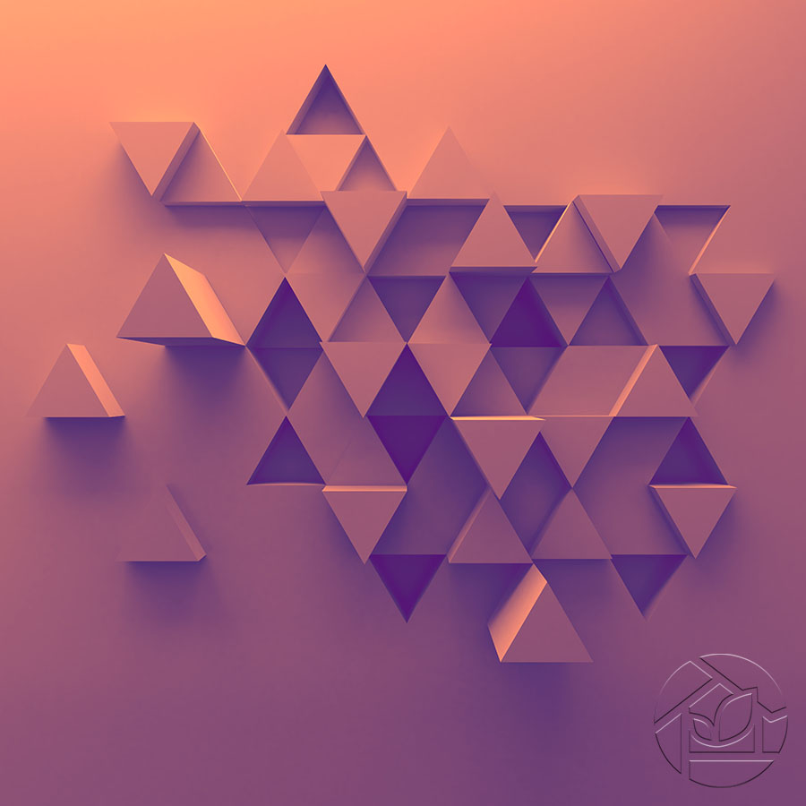 3D геометрическая абстракция из треугольников