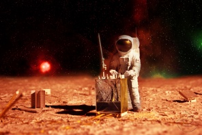 Астронавт на Марсе
