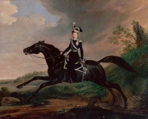 Великий князь Александр Николаевич на коне