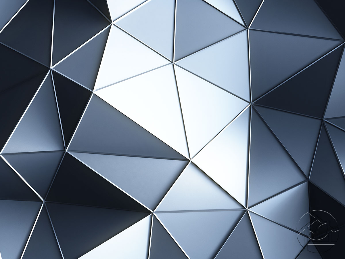 Абстрактный фон из серебристых треугольников