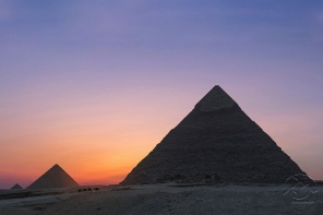 Вечерняя пирамида Хеопса