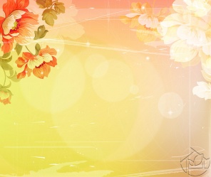 цветы на персиковом фоне