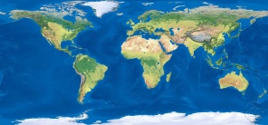Карта мирового океана и суши Земли
