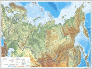 Географическая карта Российской Федерации