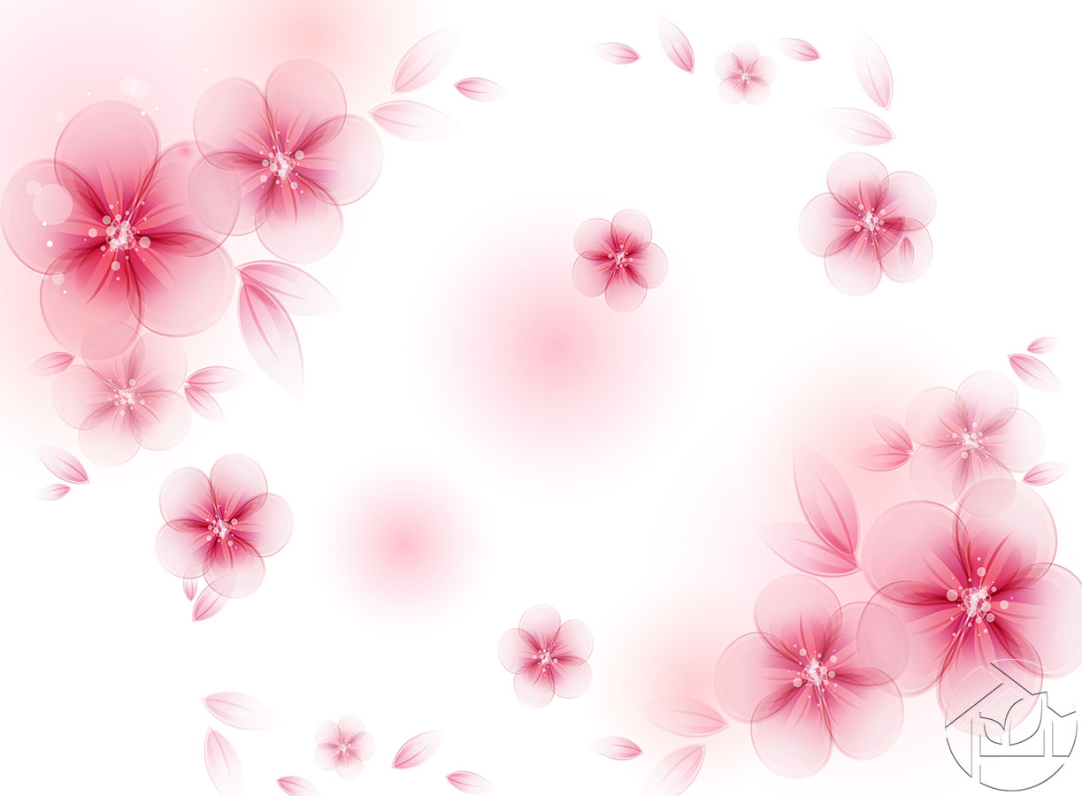 Воздушные розовые цветы