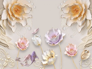 3D Красивые Нежные цветы