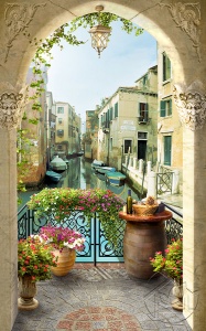 Венецианская улочка вид с балкона