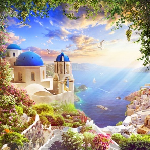 Красивый греческий остров