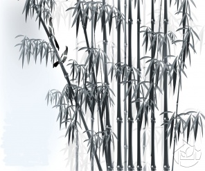 Птицы среди бамбука