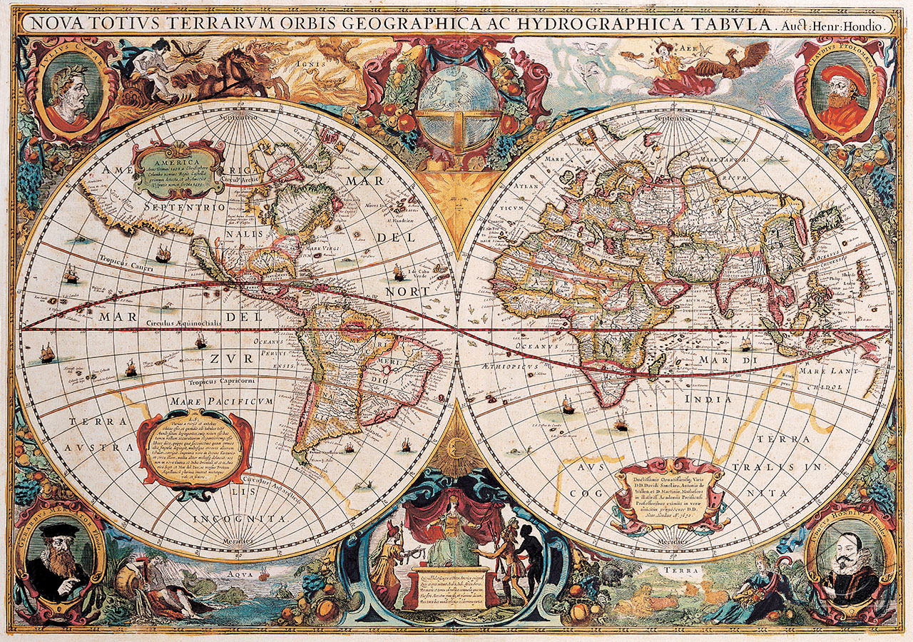Географические карты раннего Нового времени Joost de Hondt