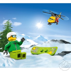 Лего сити: Вертолёт в горах