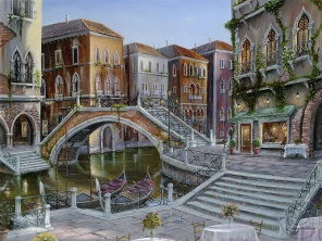Рисунок моста в Венеции