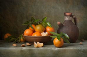 мандарины в чаше
