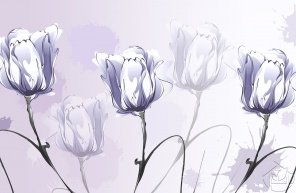 Нежный рисунок Тюльпанов