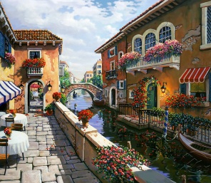Цветочный домик в Венеции