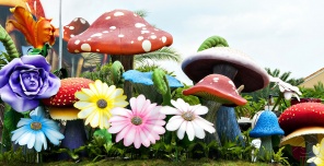 Сказочные цветы и грибы