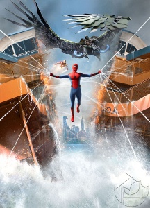 Человек паук спасает корабль