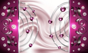 Фиолетовый стальные шары и фон