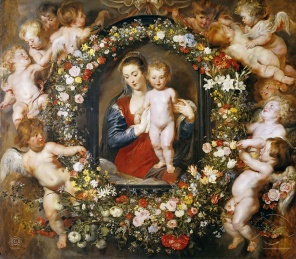 Мадонна в венке 1618