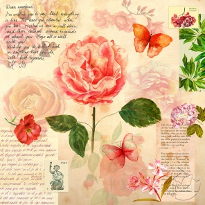 Абстракция открытки с розой