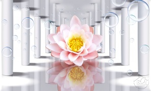 Цветок Лотоса среди колонн