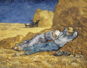 Винсент Ван Гог, "полуденный отдых", 1890 г.