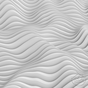 3D текстурные белые волны