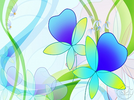 Рисунок абстракции ярких цветов