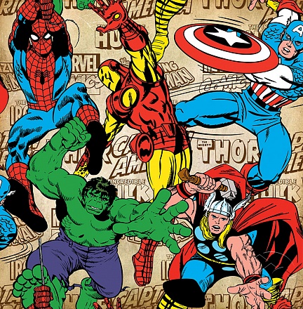 Иллюстрации из комиксов Marvel